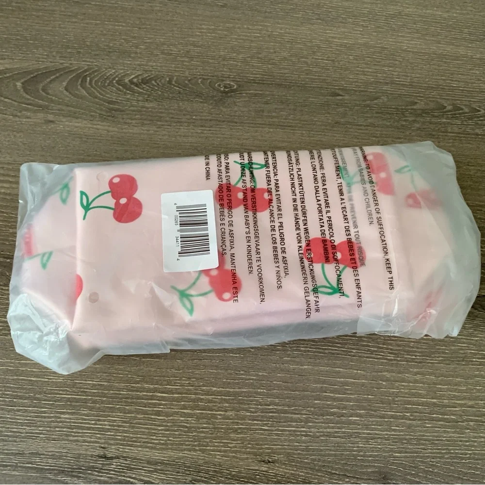Ulta Pink Cherry Makeup Bag Travel Crochet Cosmetic